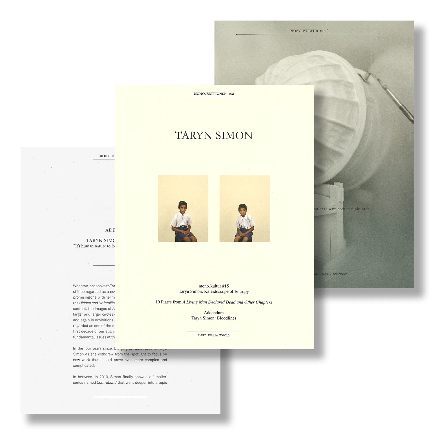 Taryn Simon: Kaleidoscope of Entropy (Mono.Editionen #03)