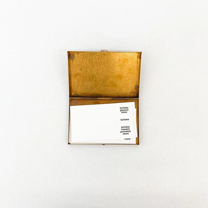 Picus Rust Brass Box Card Case - Image 3
