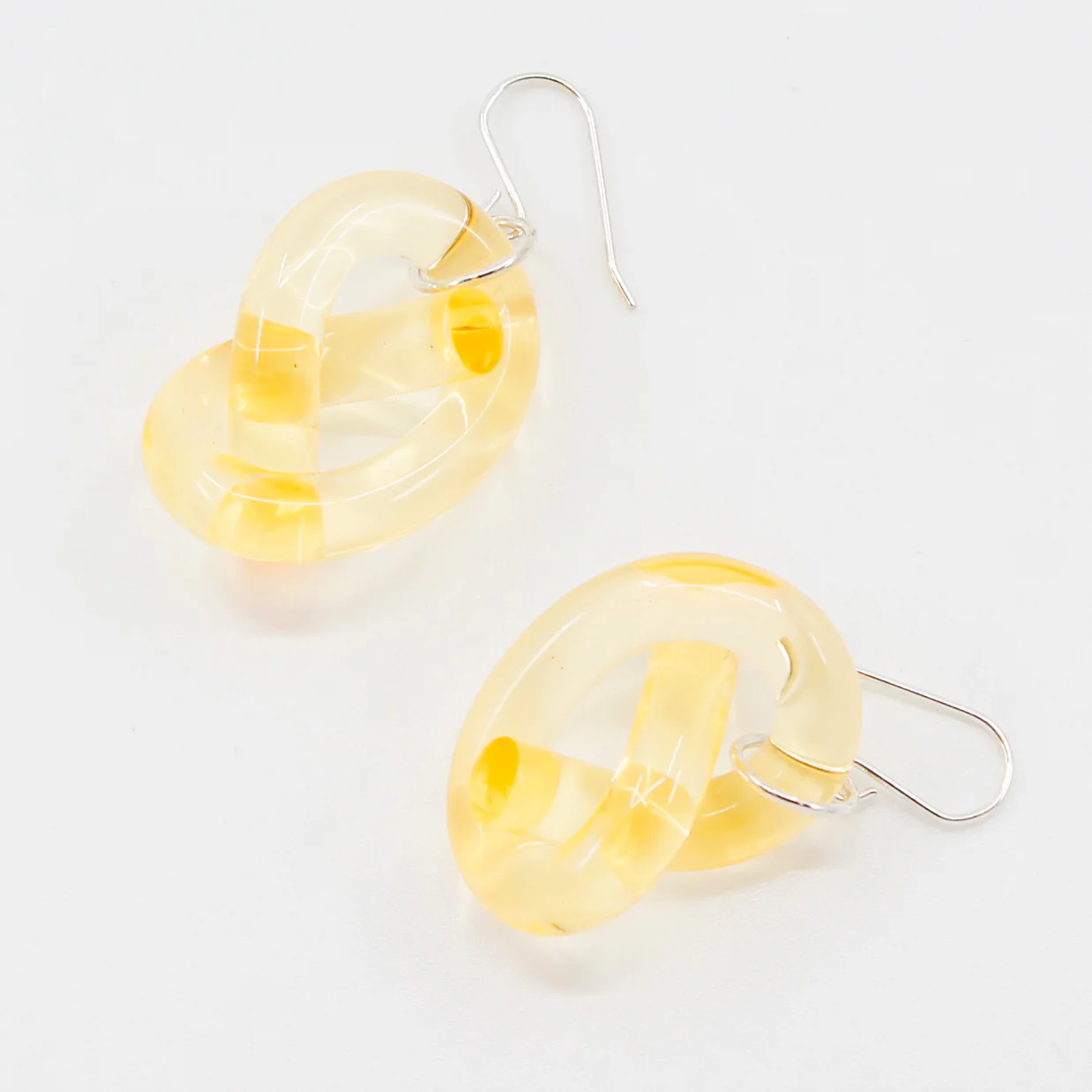 Corey Moranis: Yellow Knot Earrings - Image 2