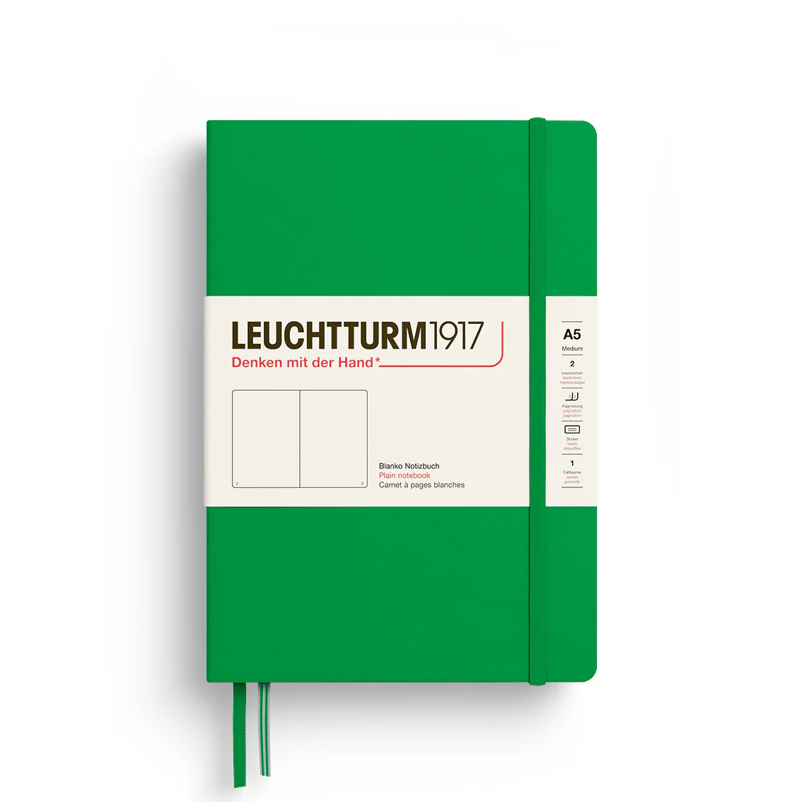 Leuchtturm A5 Plain Notebook - Image 4