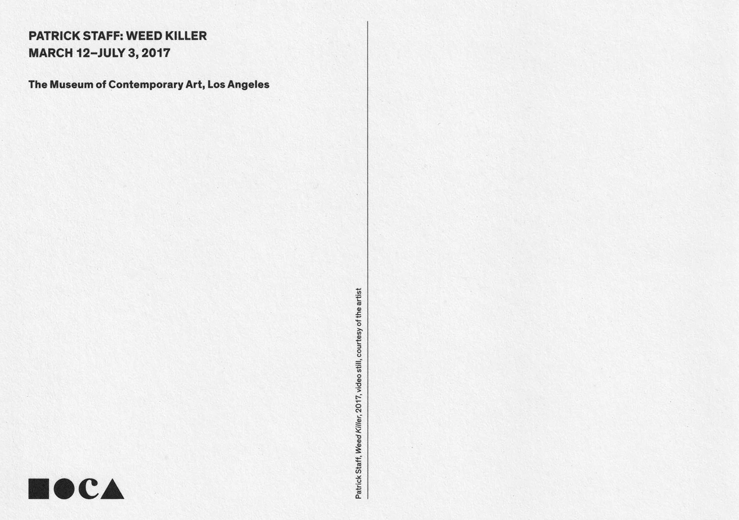 Patrick Staff: Postcard (Weed Killer) - Image 2
