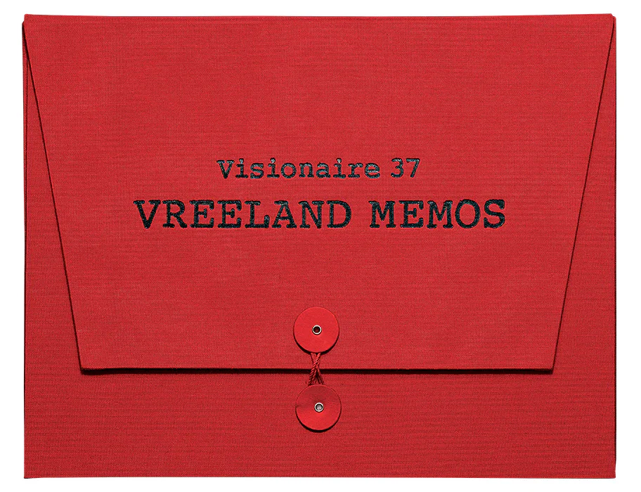 Visionaire 37 Vreeland Memos