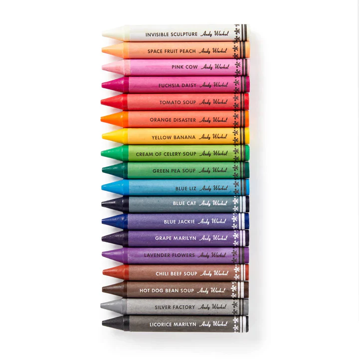 Andy Warhol Soup Can Crayons + Sharpener - Image 3