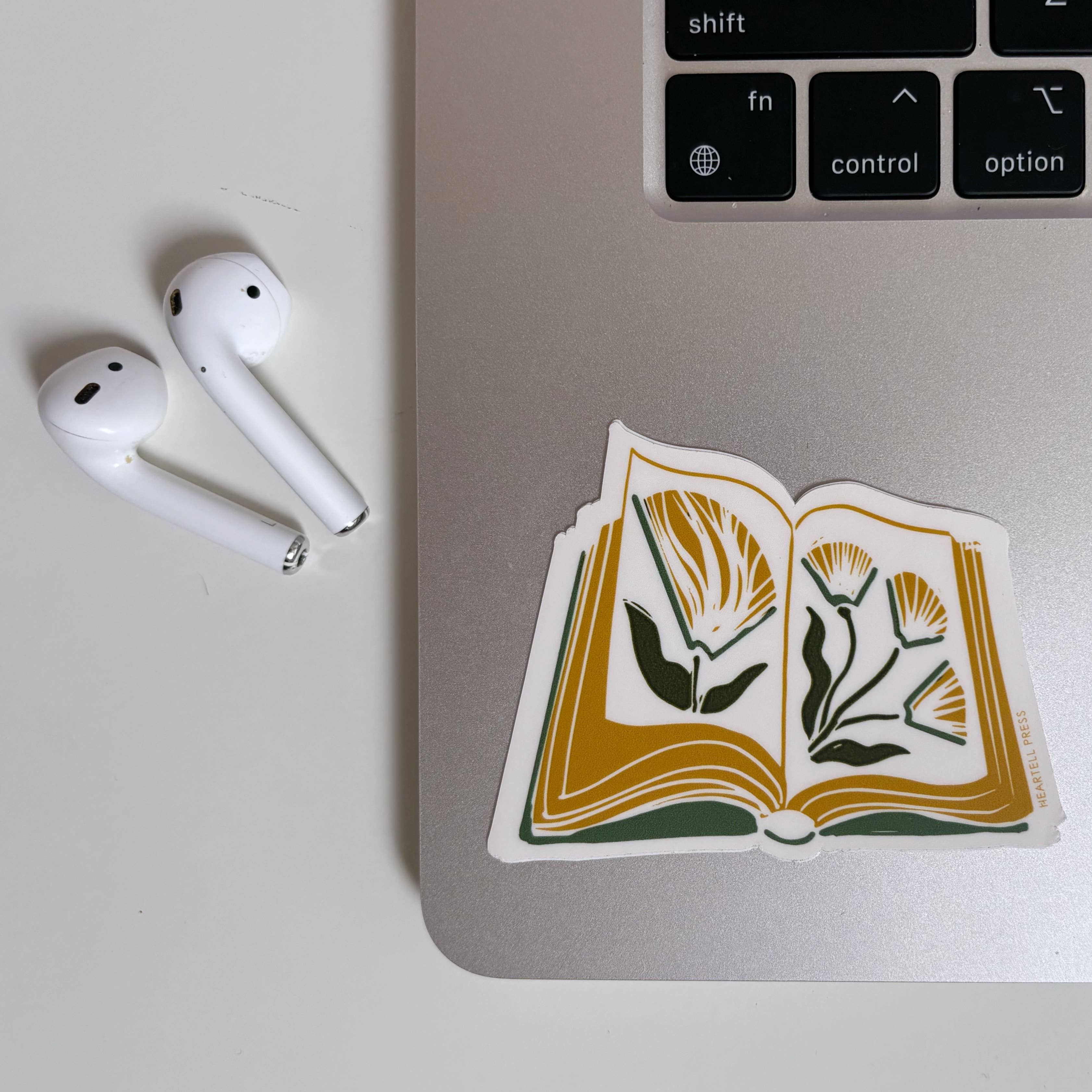 Book Flowers Sticker - Image 2