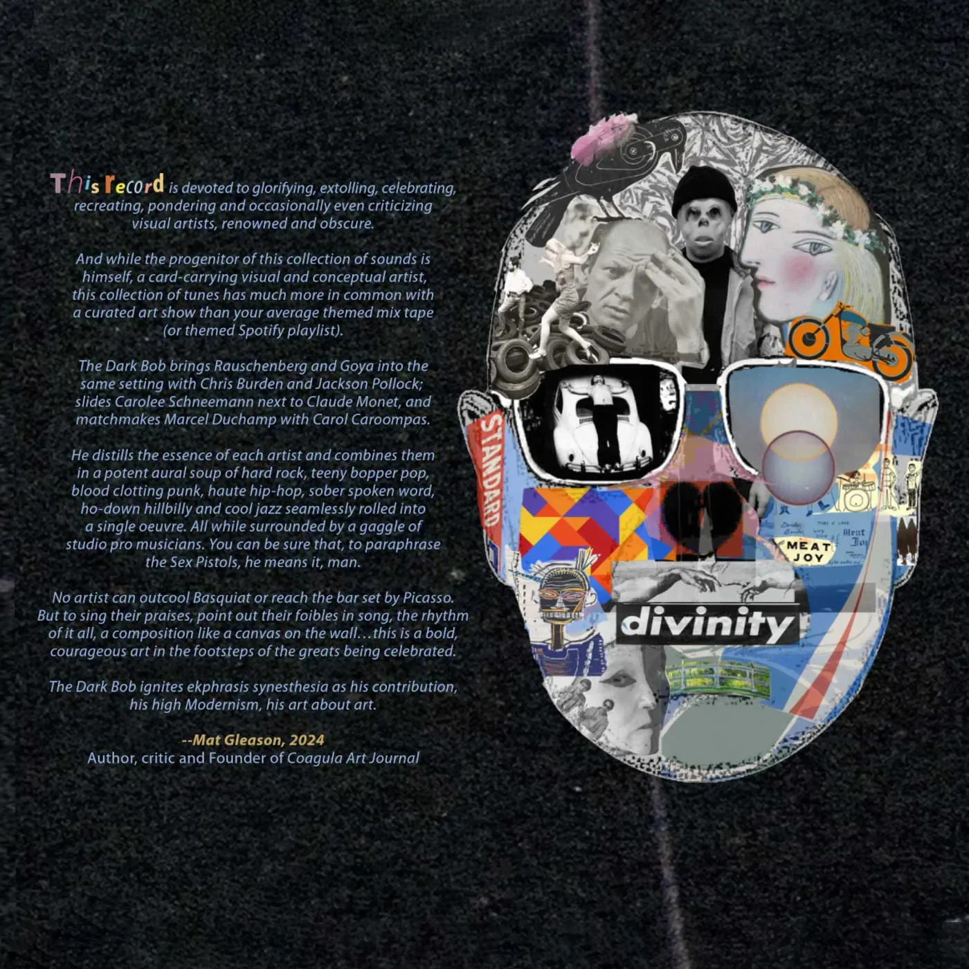 The Dark Bob: Ekphrasis Synesthesia – Songs for Artists 2xLP - Image 3