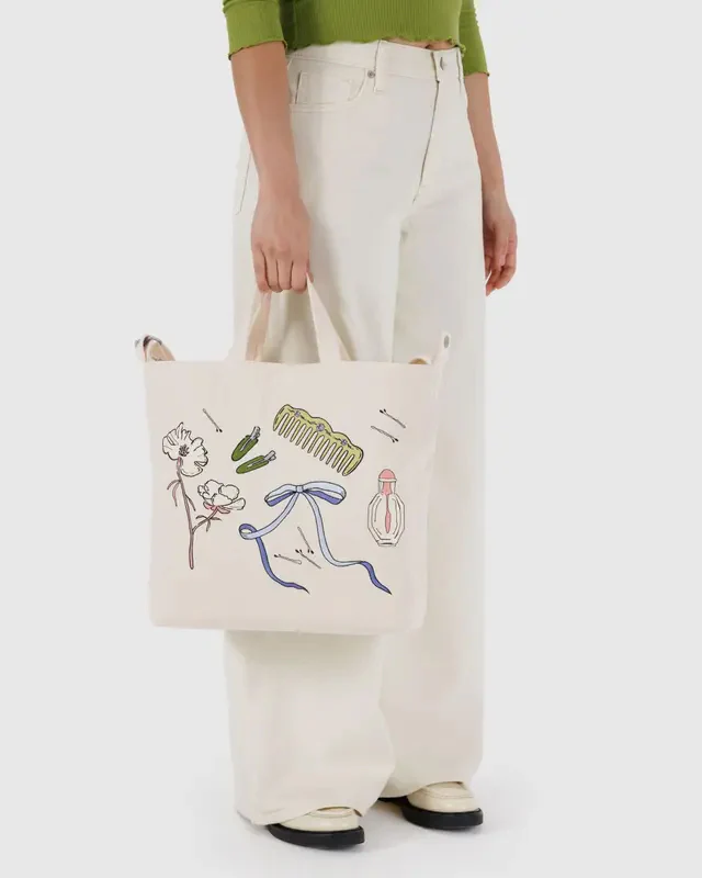 Embroidered Get Ready With Me Horizontal Zip Duck Bag - Image 2