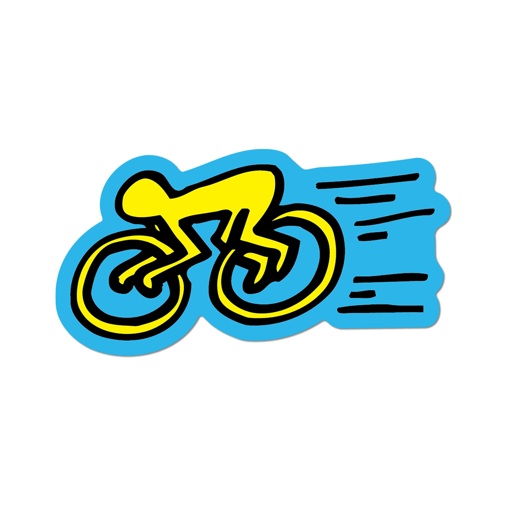 Keith Haring: Cyclist Sticker