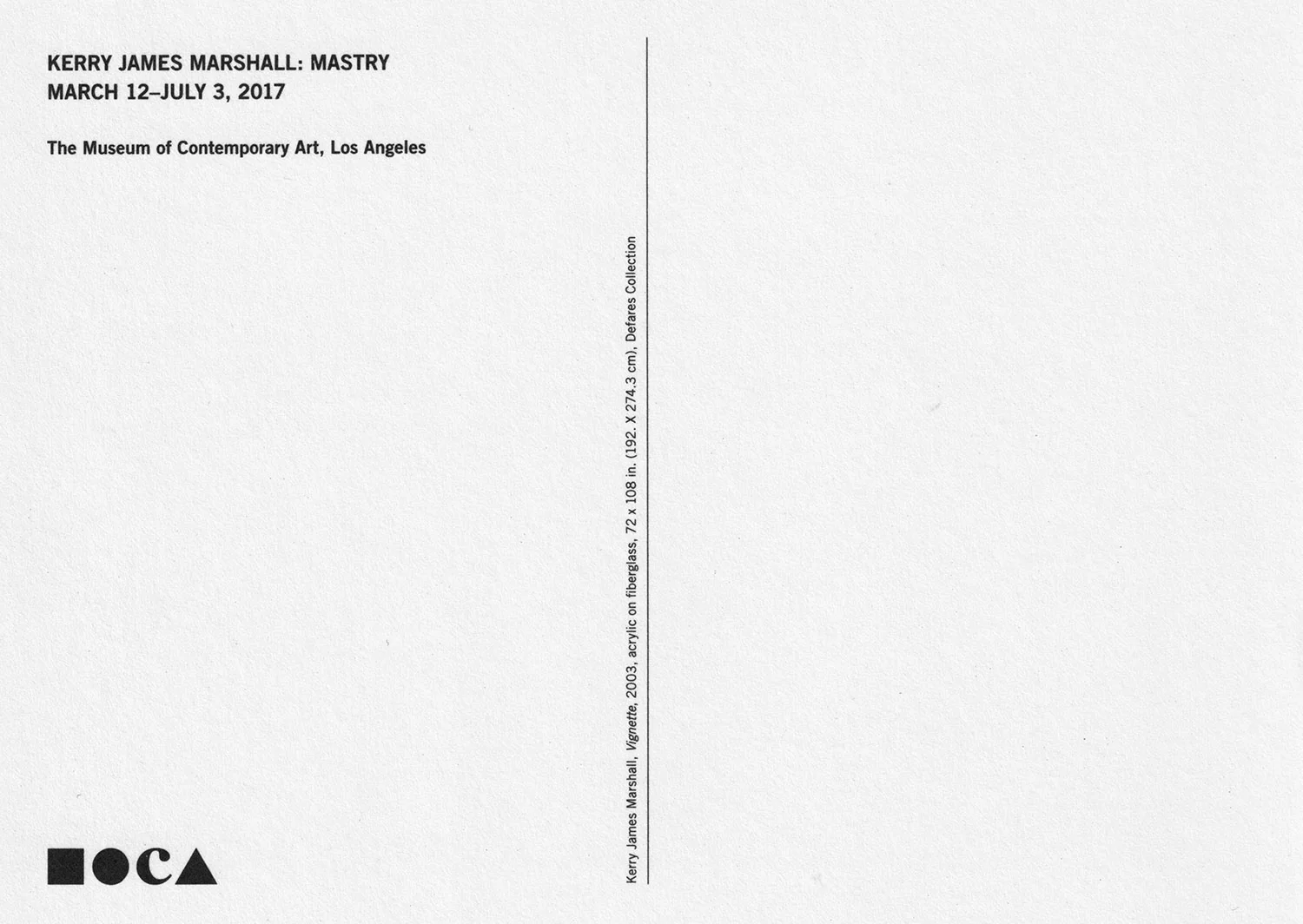 Kerry James Marshall: Postcard (Vignette) - Image 2