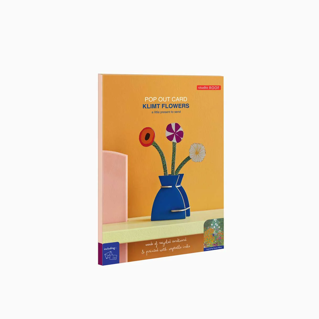 Klimt Flowers 3D Pop Out Card - Image 2