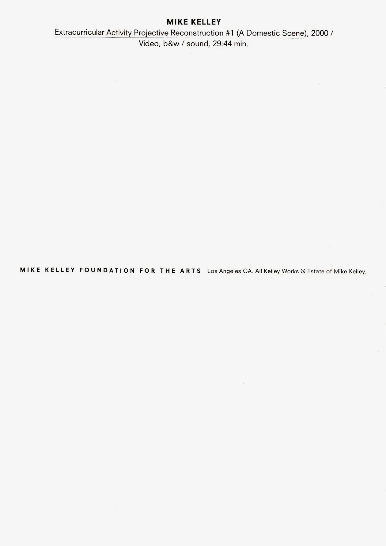 Mike Kelley: Postcard (A Domestic Scene) - Image 2