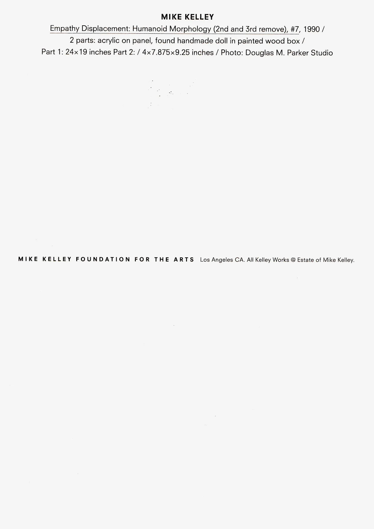 Mike Kelley: Postcard (Empathy Displacement) - Image 2