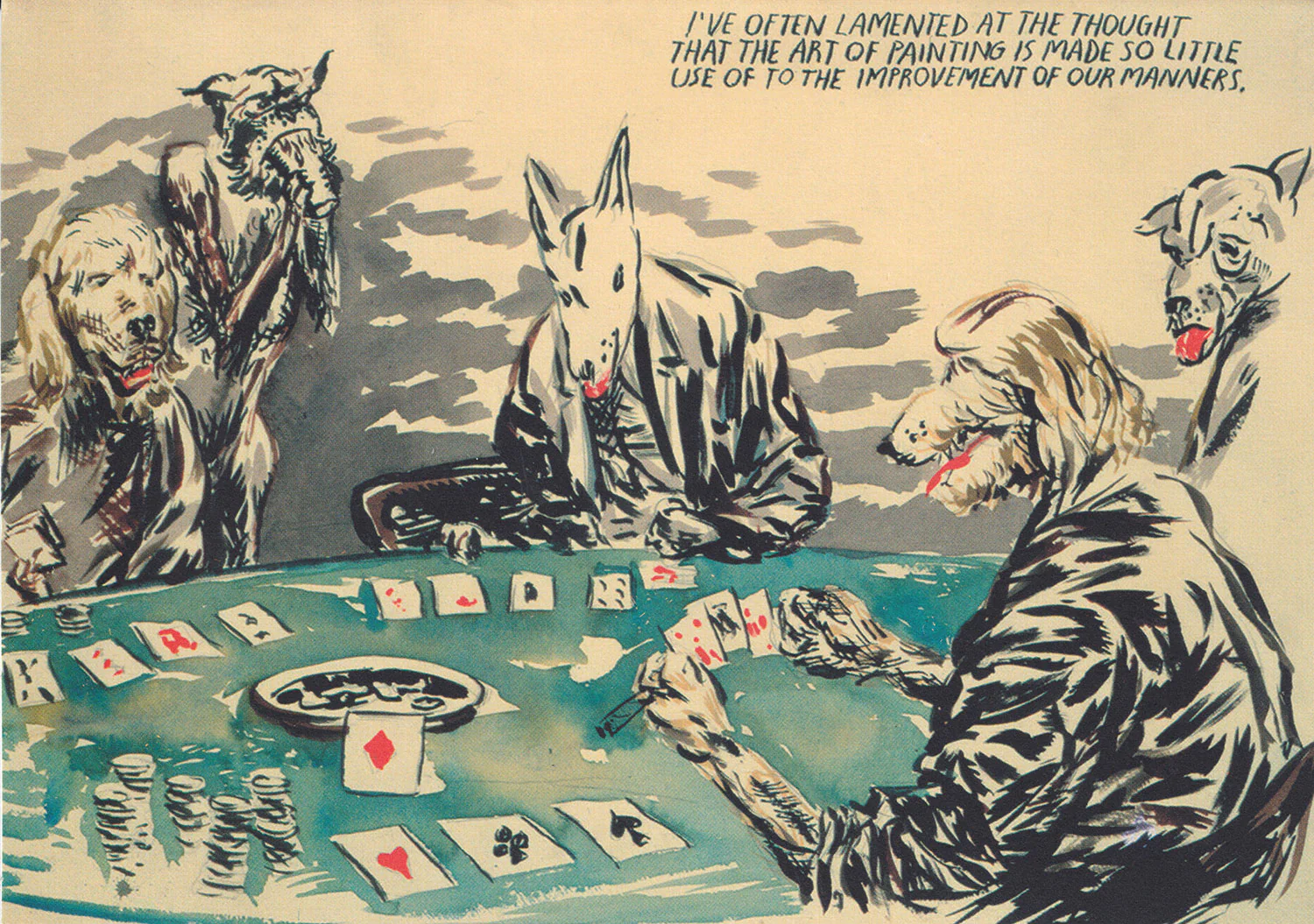 Raymond Pettibon: Notecard (I've Often Lamented...)