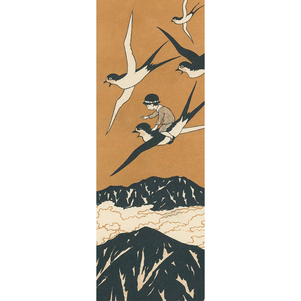Vintage Flying Birds Bookmark